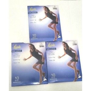 LEVANTE LOT of 3 LIA CONTROL TOP 2 MEDIUM CLASSIC ULTRA SHEER PANTYHOSE …